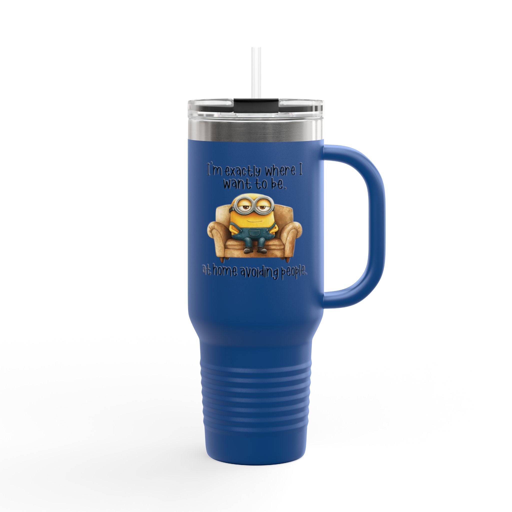 Fun Insulated Travel Mug - 40oz Adventure, Perfect for Coffee Lovers, Trending Gift for Minion Fans, Home & Outdoors Tumbler