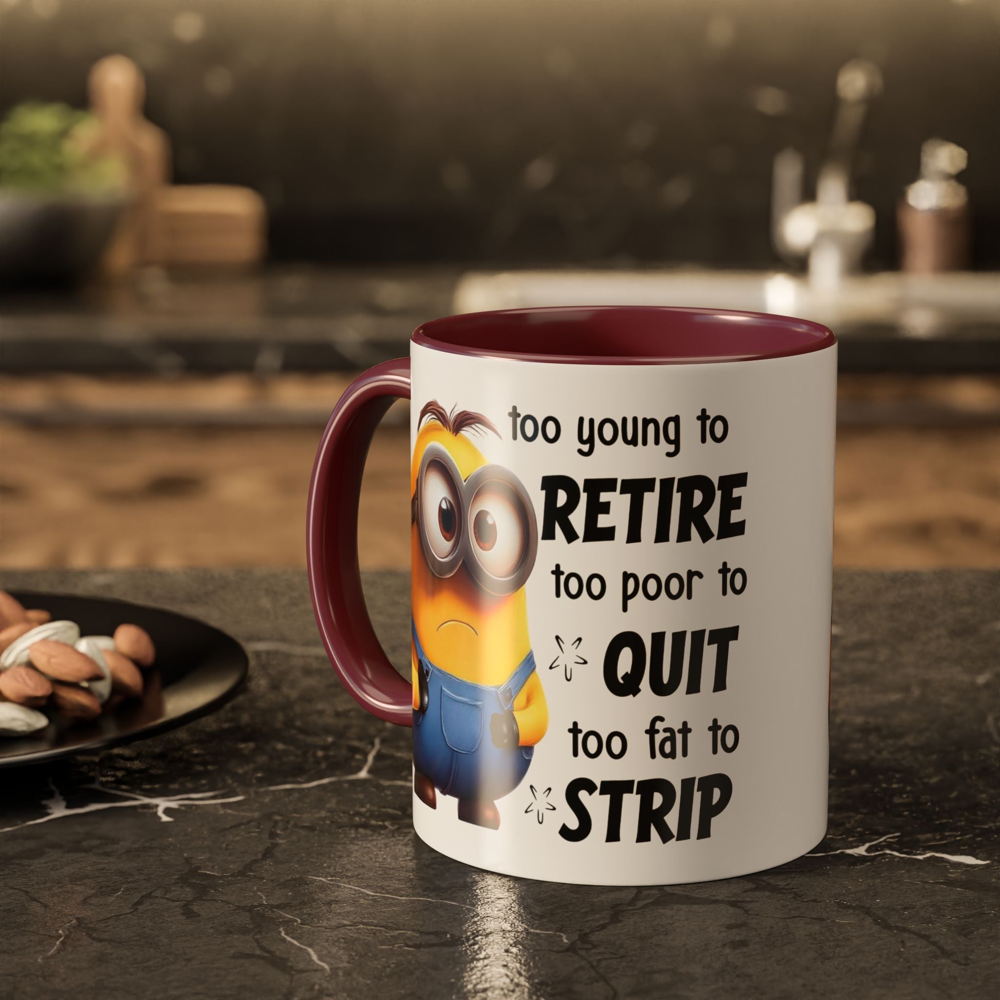 Coffee Mug, Funny Minion Quote, Retirement Gift, Office Humor, Coworker Gift, Ceramic Tea Cup