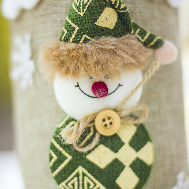 Christmas Wine Bottle Cover – Gnome or Santa Hat Decoration | Festive Holiday Table Décor, Gift Wrap Bag for Wine or Champagne