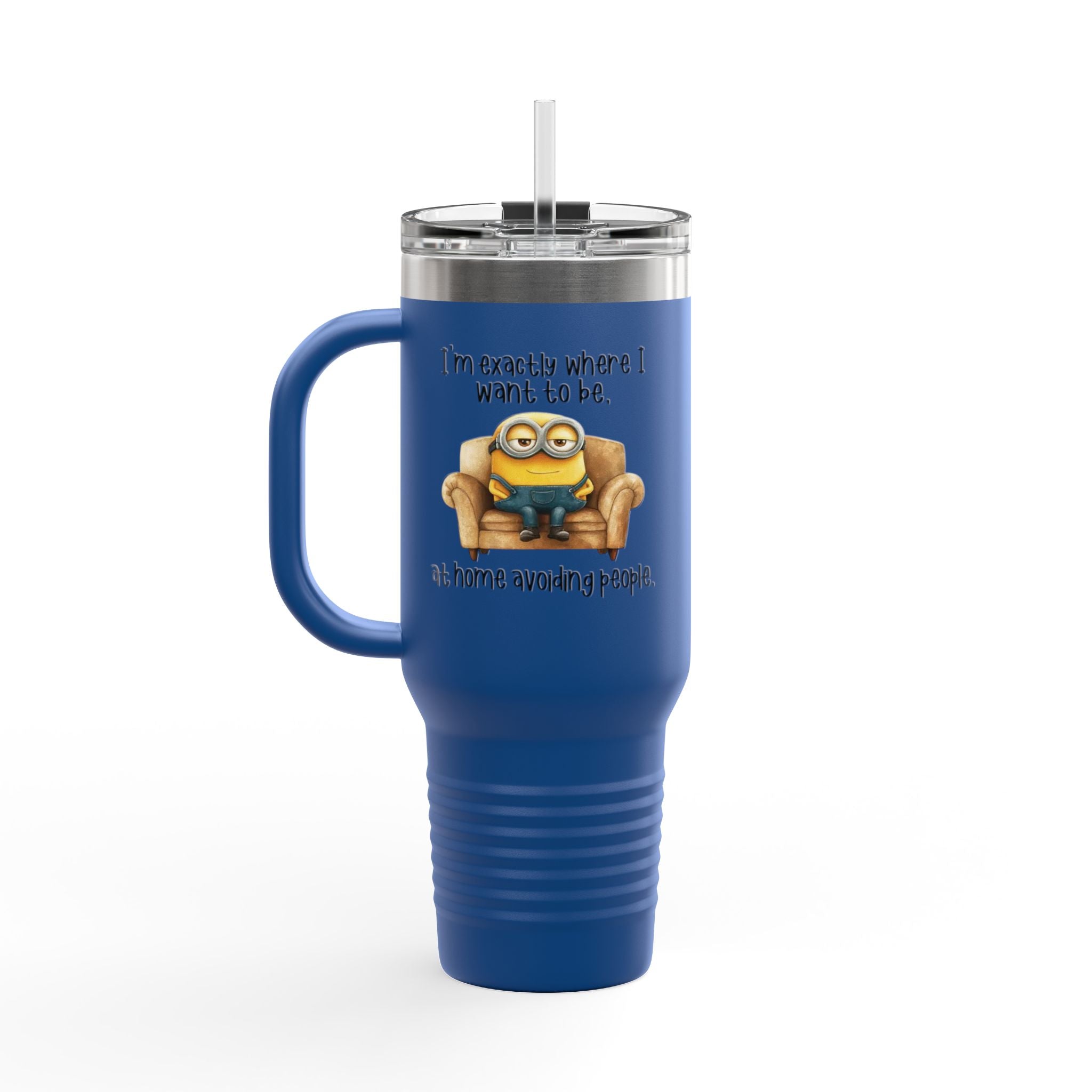 Fun Insulated Travel Mug - 40oz Adventure, Perfect for Coffee Lovers, Trending Gift for Minion Fans, Home & Outdoors Tumbler