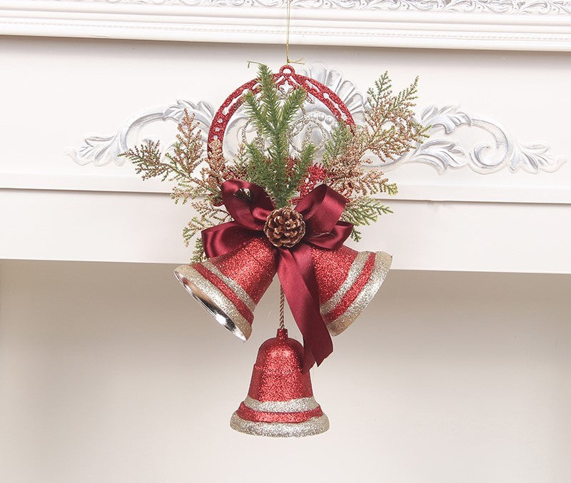 Pearlescent Paper Christmas Decorations – Bell & Tree Designs | Festive Hanging Ornaments for Home, Party, or Holiday Décor
