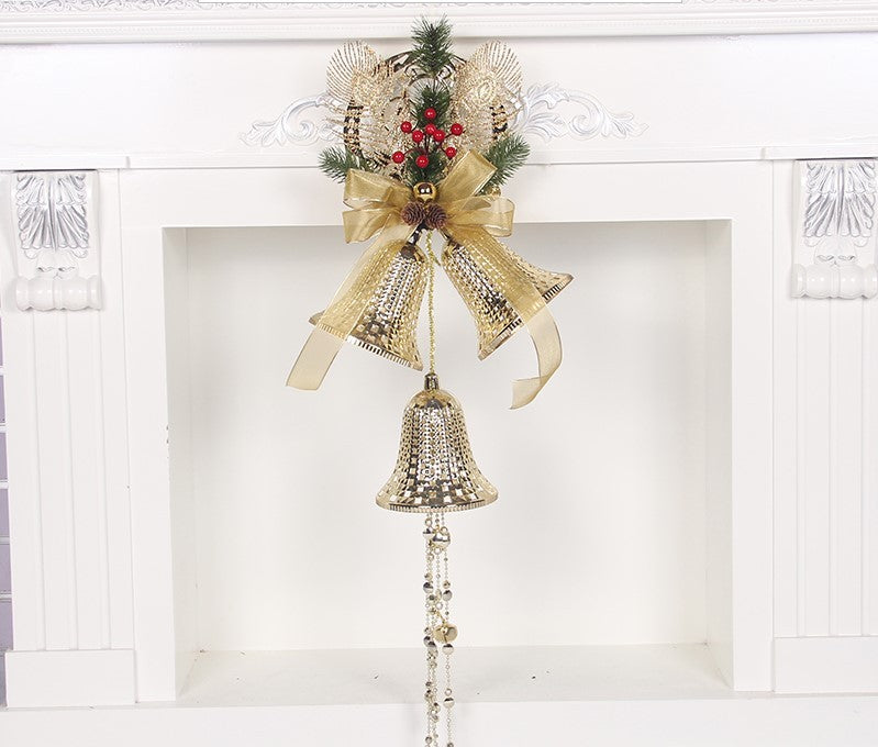 Pearlescent Paper Christmas Decorations – Bell & Tree Designs | Festive Hanging Ornaments for Home, Party, or Holiday Décor