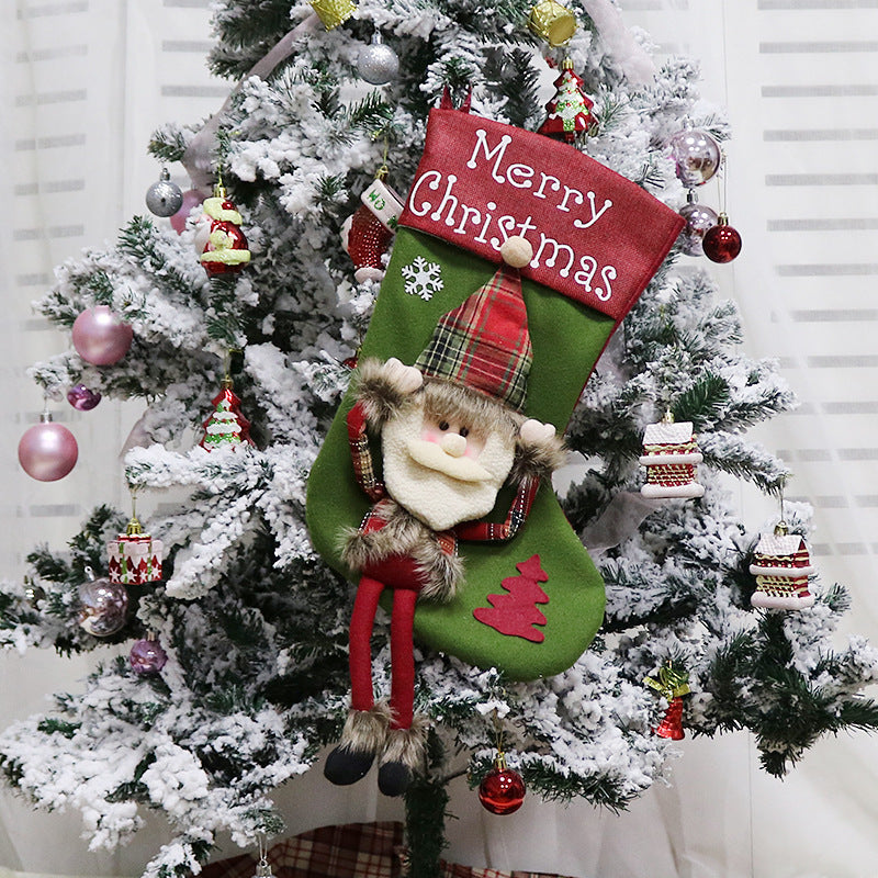 Custom Made Large Christmas Stockings – 3D Santa, Snowman & Reindeer Designs