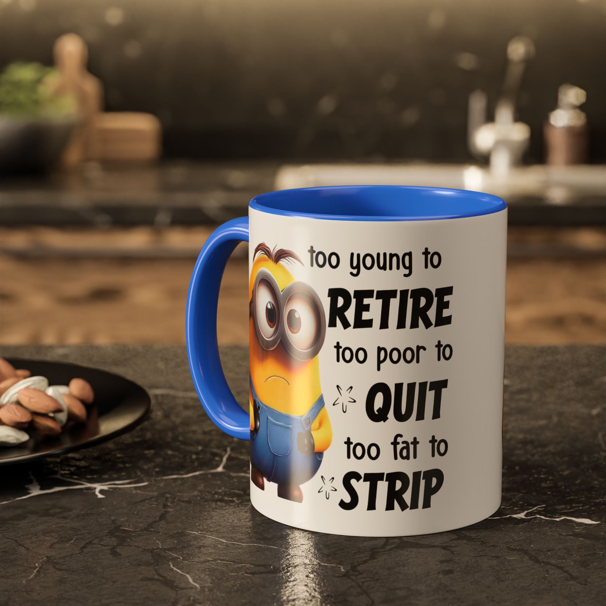 Coffee Mug, Funny Minion Quote, Retirement Gift, Office Humor, Coworker Gift, Ceramic Tea Cup