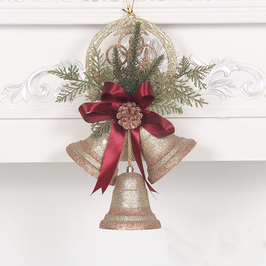Pearlescent Paper Christmas Decorations – Bell & Tree Designs | Festive Hanging Ornaments for Home, Party, or Holiday Décor