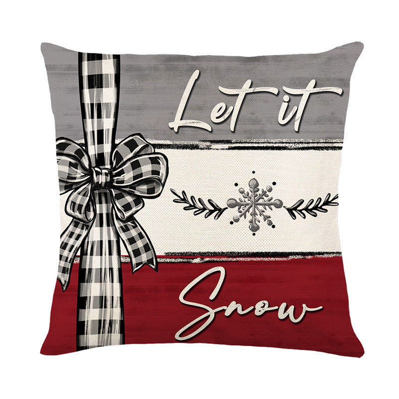 Custom Made Christmas Cushion Cover 2024 | Merry Christmas Pillowcase for Sofa, Holiday Home Décor & New Year Gift