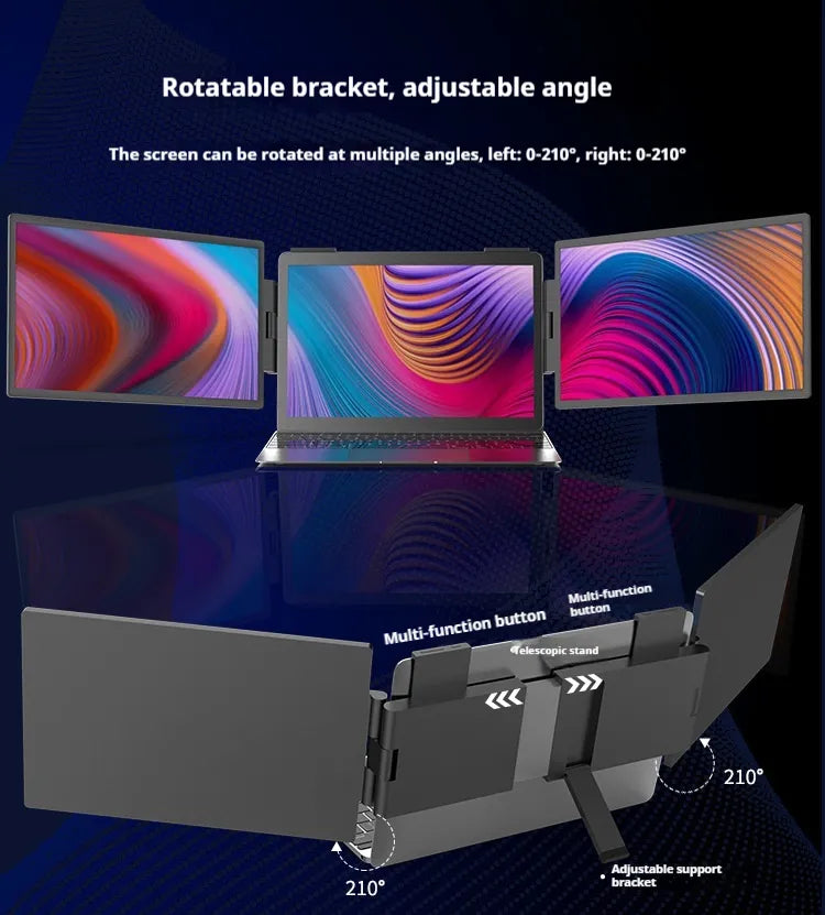 Dual Portable Computer Monitor