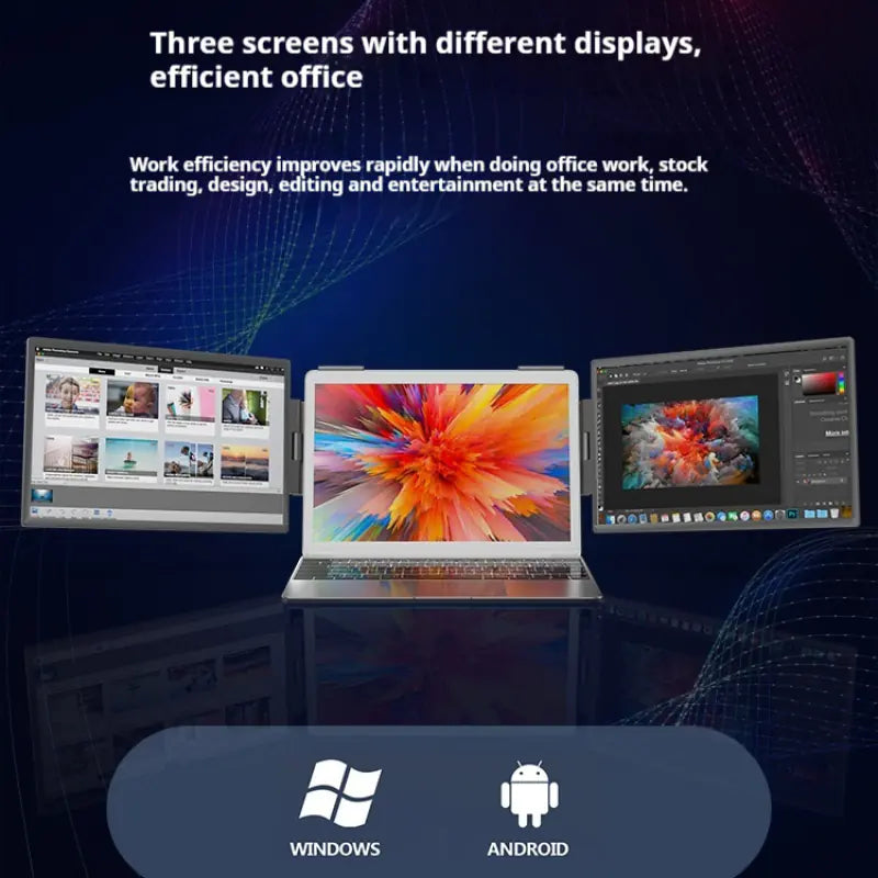 Dual Portable Computer Monitor