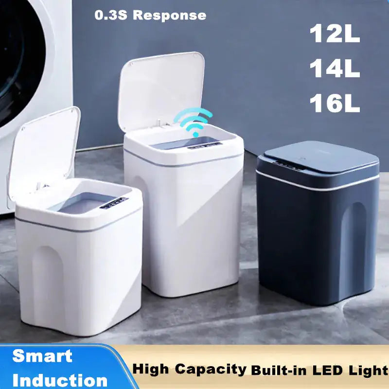 Trash Can with Intelligent Sensor Wonders Emporium Shop