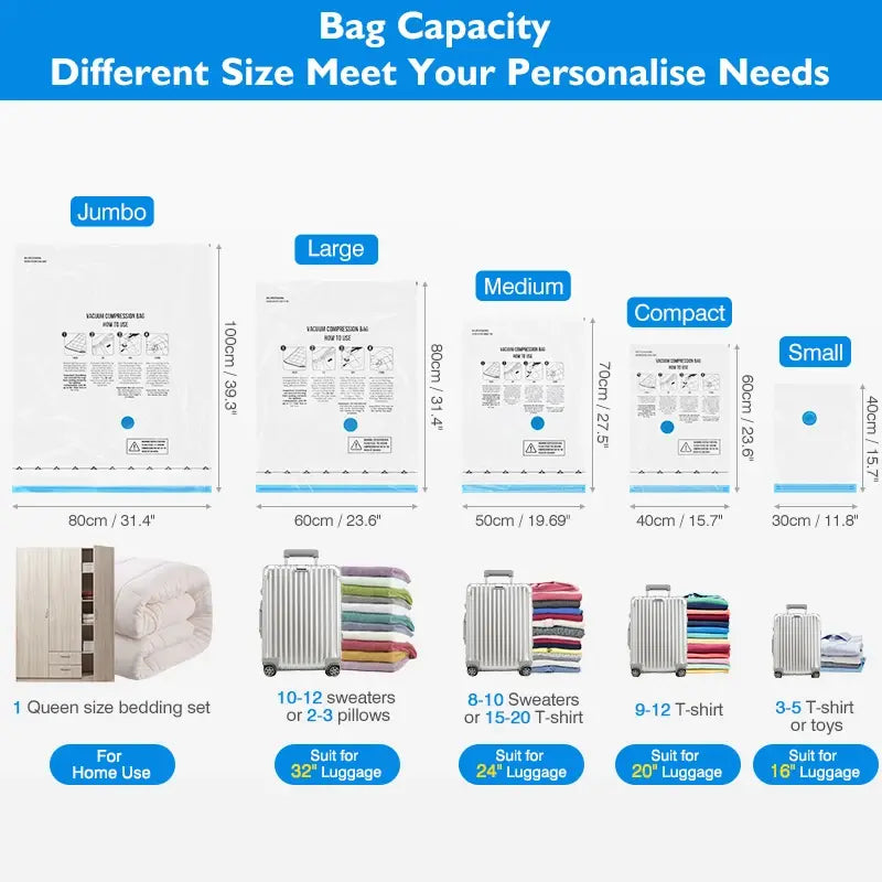 Travel Vacuum Bags