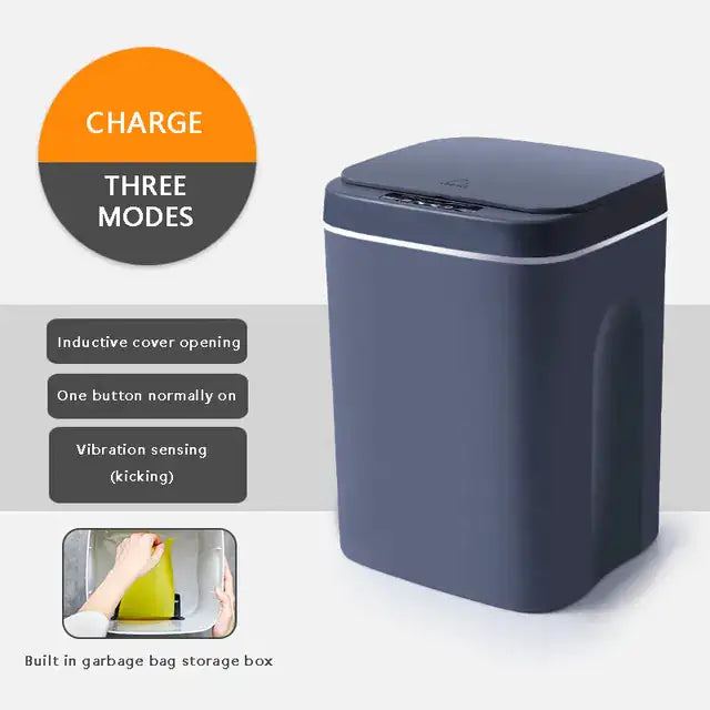 Trash Can with Intelligent Sensor Wonders Emporium Shop