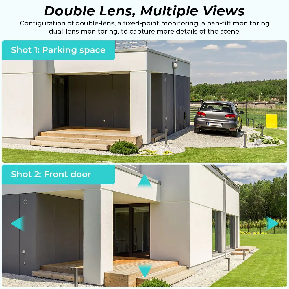 4K Dual Lens Camera with Dual Screen
