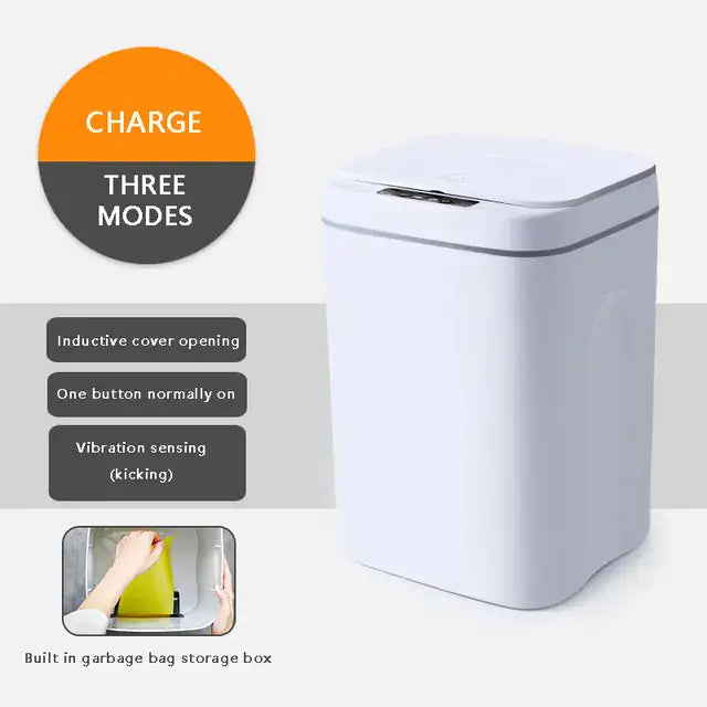 Trash Can with Intelligent Sensor Wonders Emporium Shop