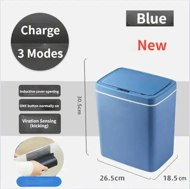 Trash Can with Intelligent Sensor Wonders Emporium Shop