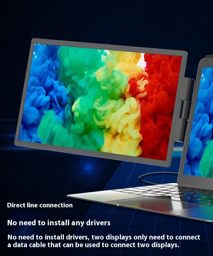 Dual Portable Computer Monitor