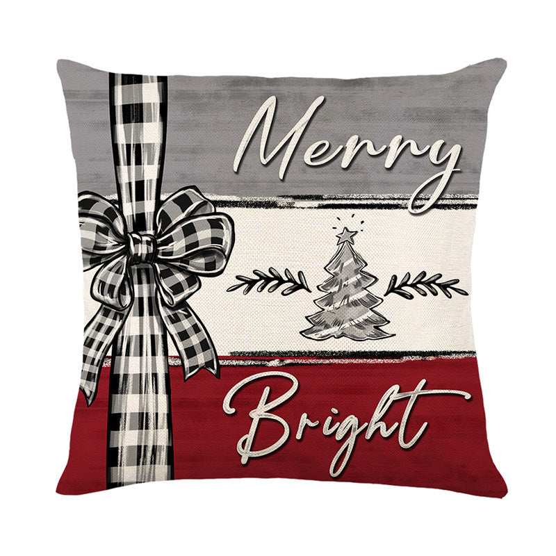Custom Made Christmas Cushion Cover 2024 | Merry Christmas Pillowcase for Sofa, Holiday Home Décor & New Year Gift