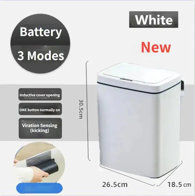 Trash Can with Intelligent Sensor Wonders Emporium Shop