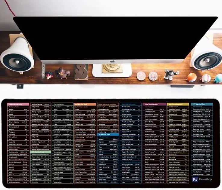 Shortcut Keys Mouse Pad