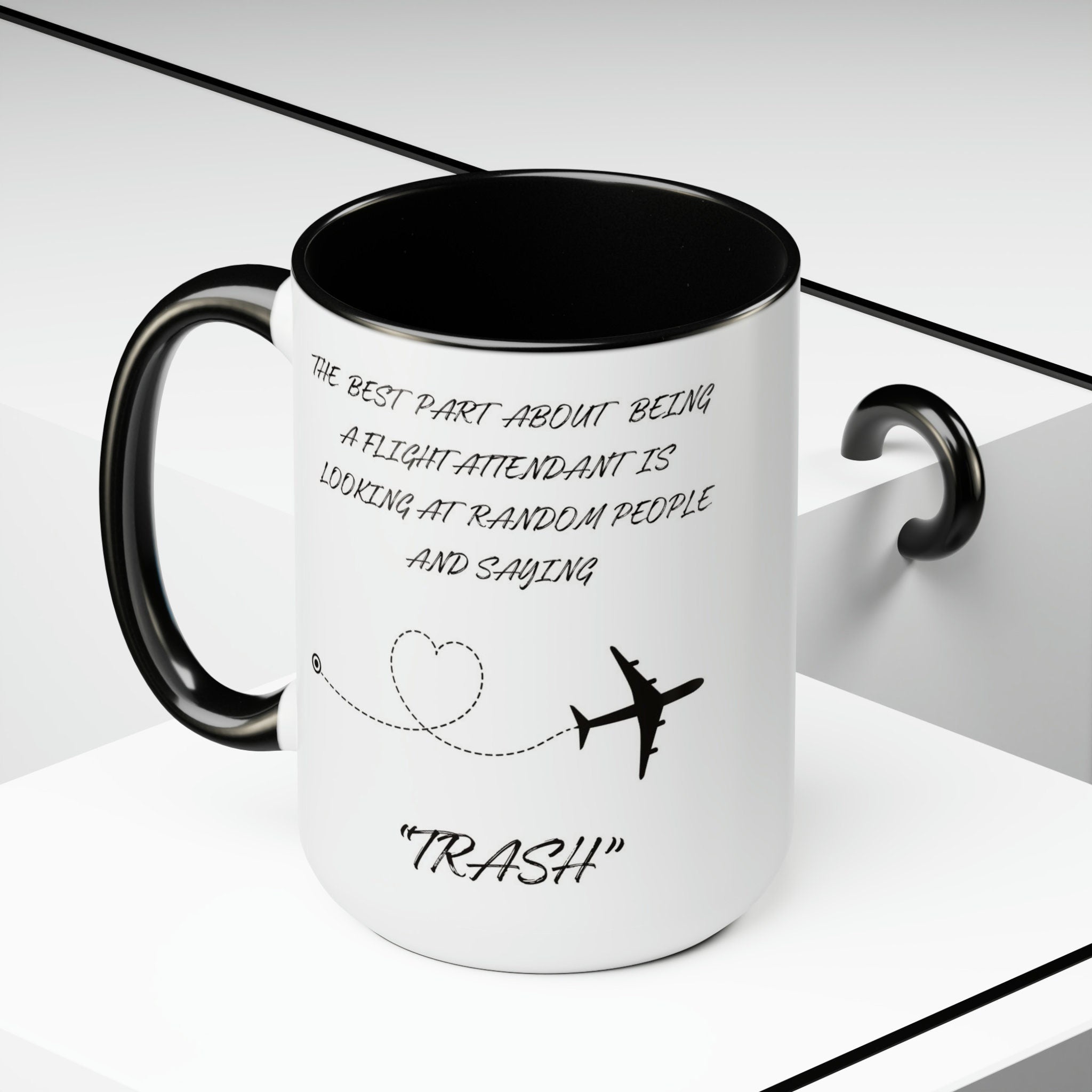 Flight Attendant Coffee Mug: Airplane Travel Gift