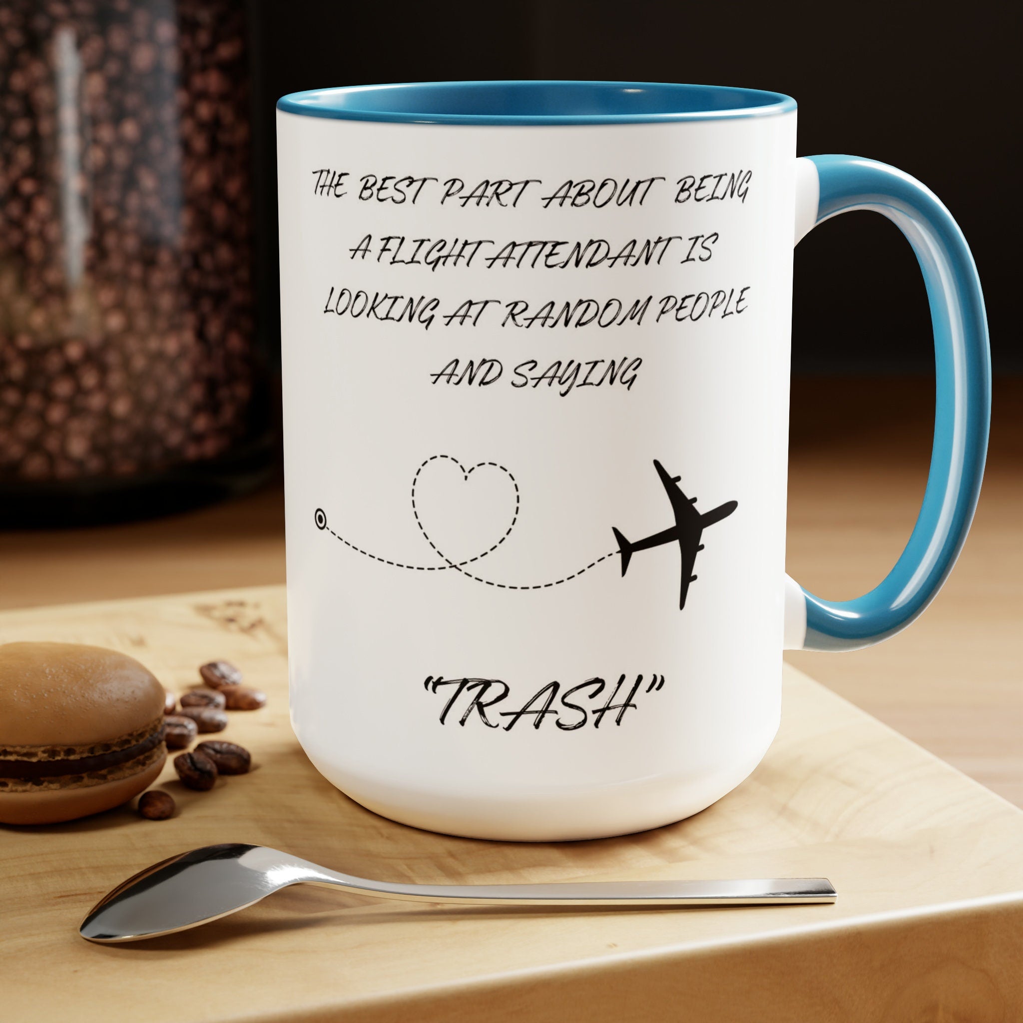 Flight Attendant Coffee Mug: Airplane Travel Gift