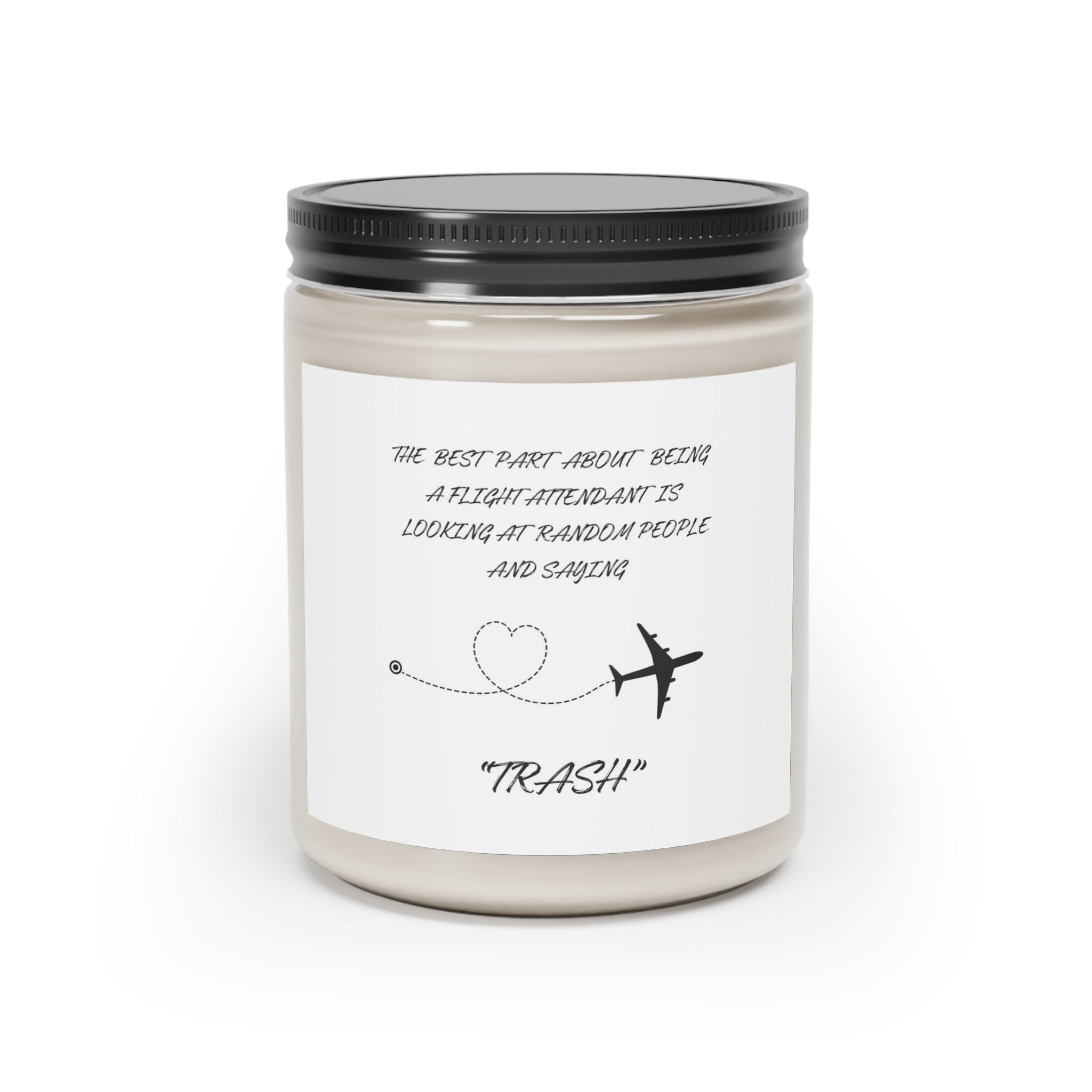 Scented Soy Candle for Flight Attendants: Vanilla Cinnamon Aromas