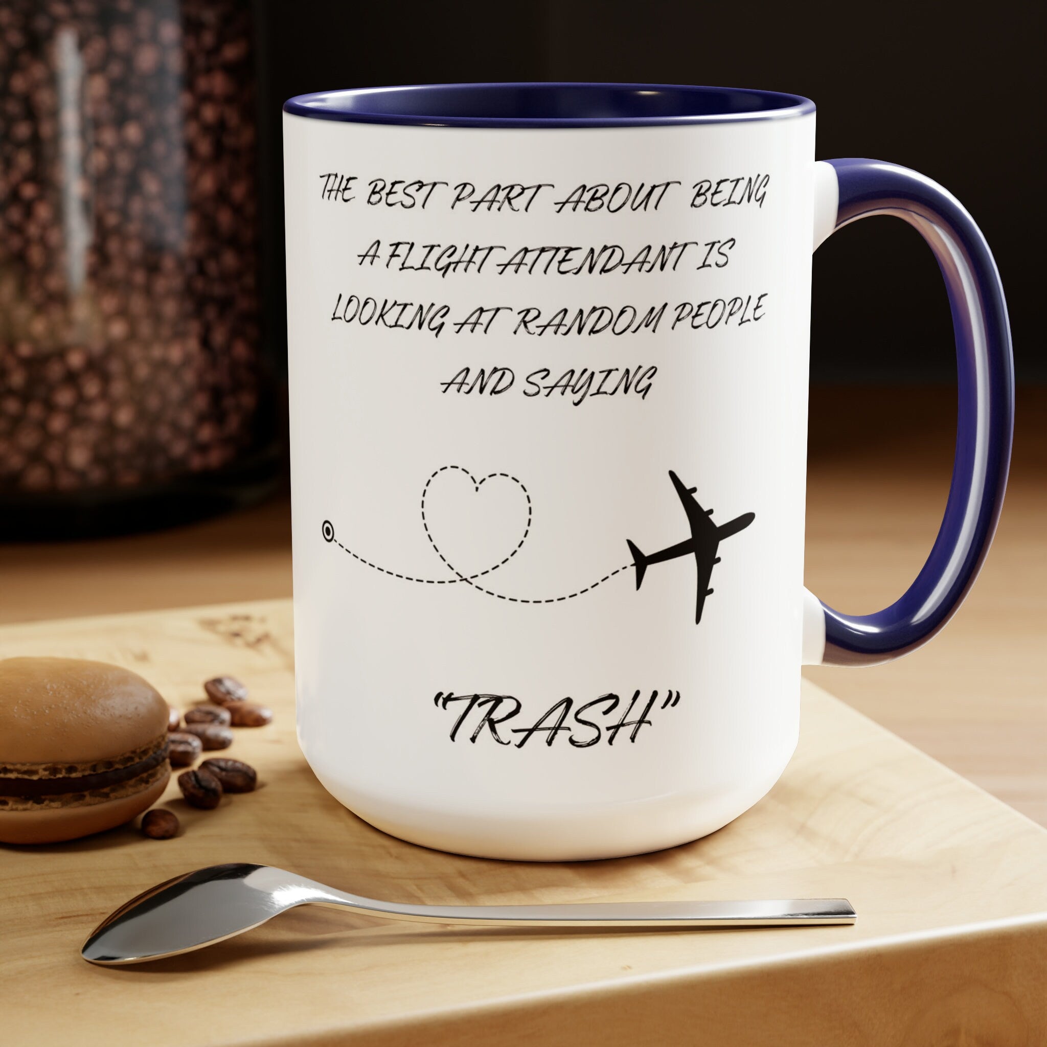Flight Attendant Coffee Mug: Airplane Travel Gift