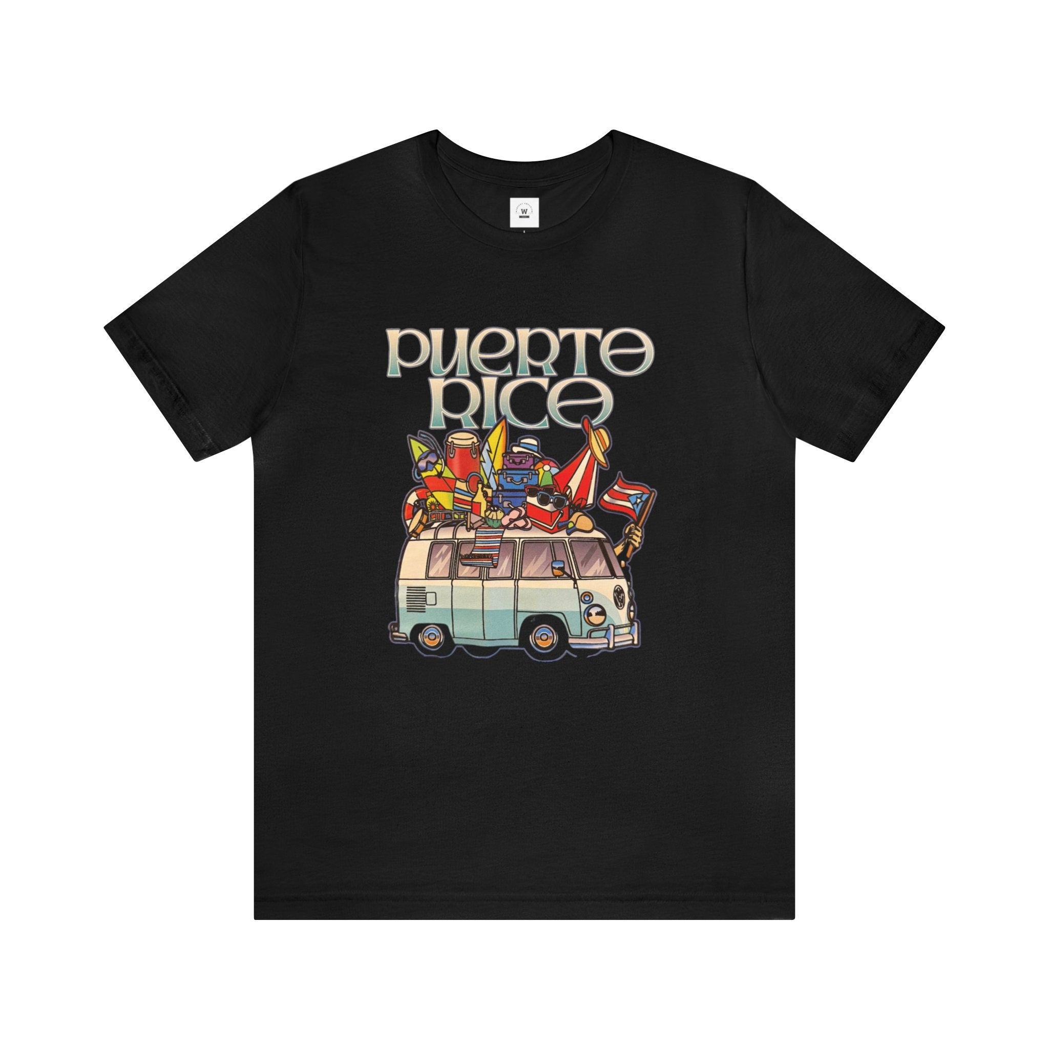 Puerto Rico VW Bus T-Shirt: Boricua Pride Vintage Tee