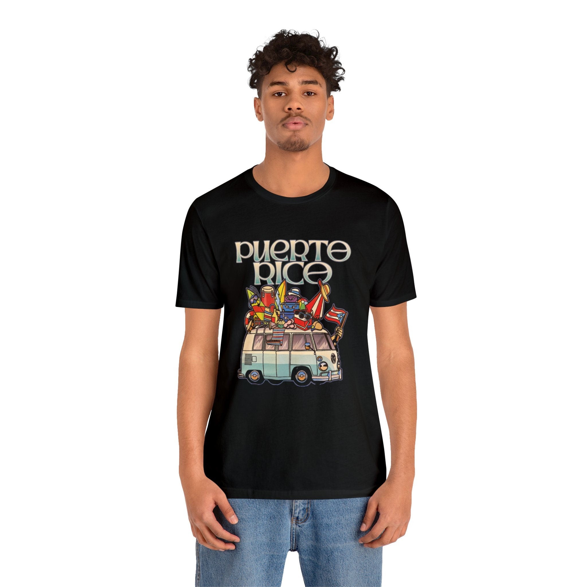 Puerto Rico VW Bus T-Shirt: Boricua Pride Vintage Tee