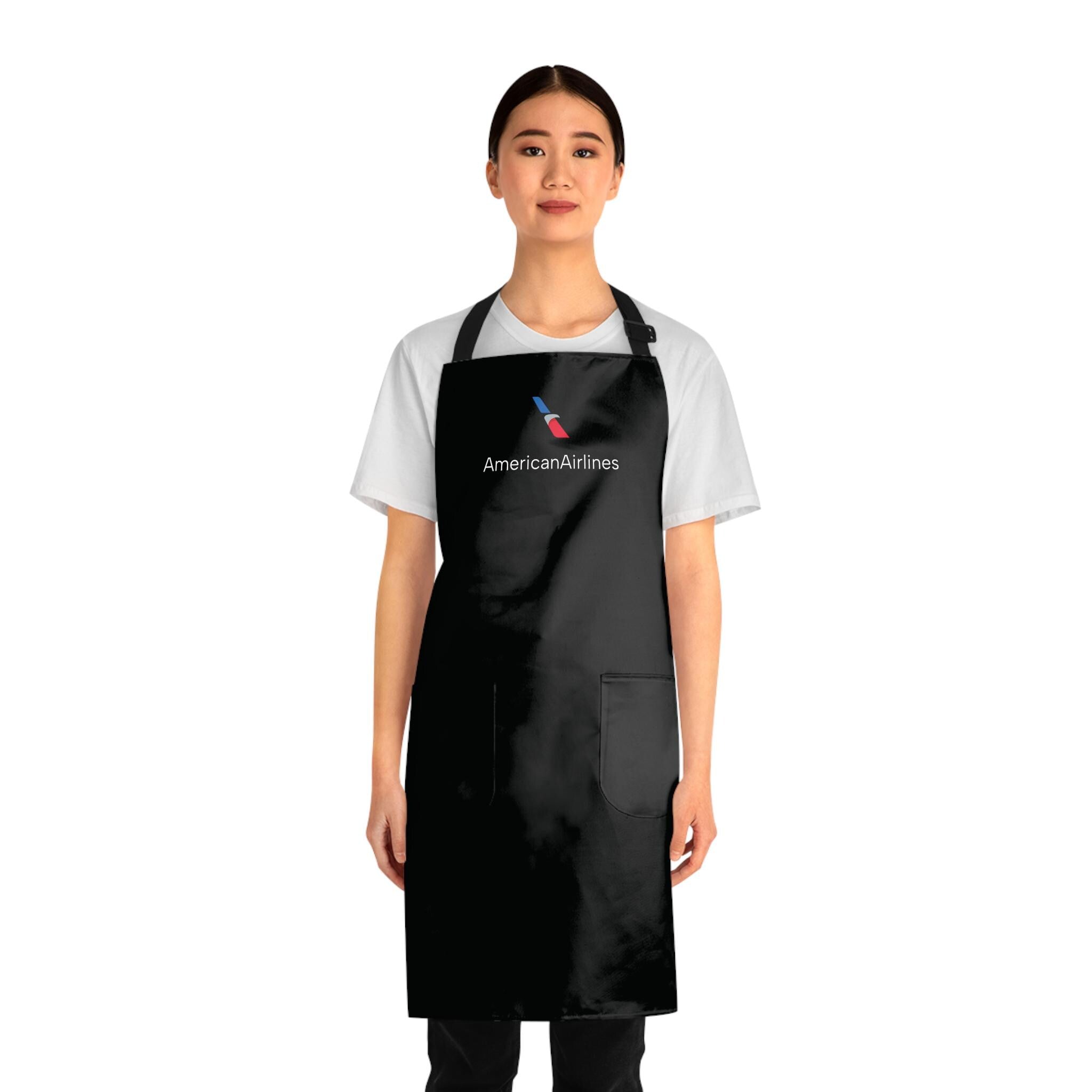 Logo Apron | Airline Kitchen Apron for Flight Attendants & Travel Lovers | Unique Aviation Cooking Gift