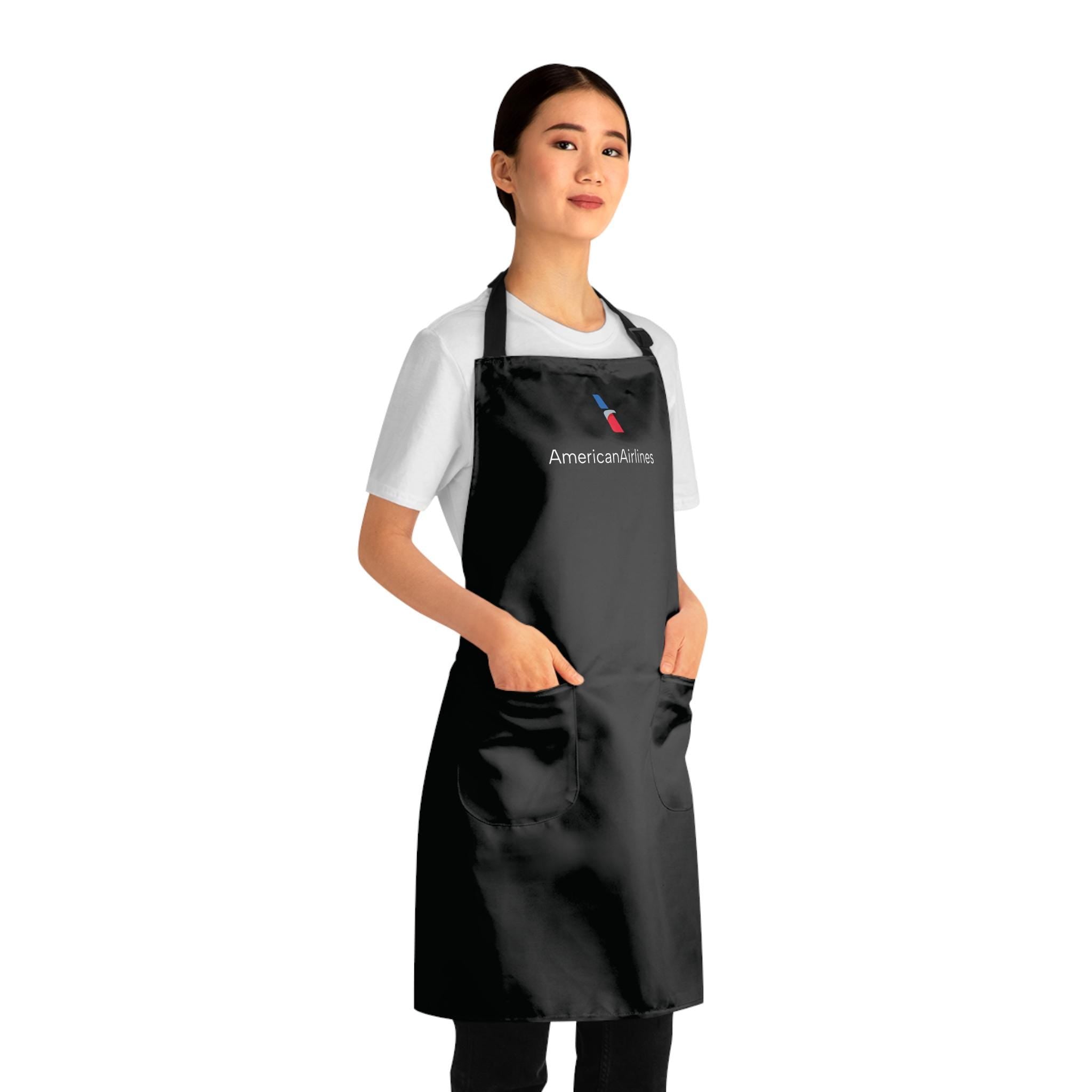 Logo Apron | Airline Kitchen Apron for Flight Attendants & Travel Lovers | Unique Aviation Cooking Gift