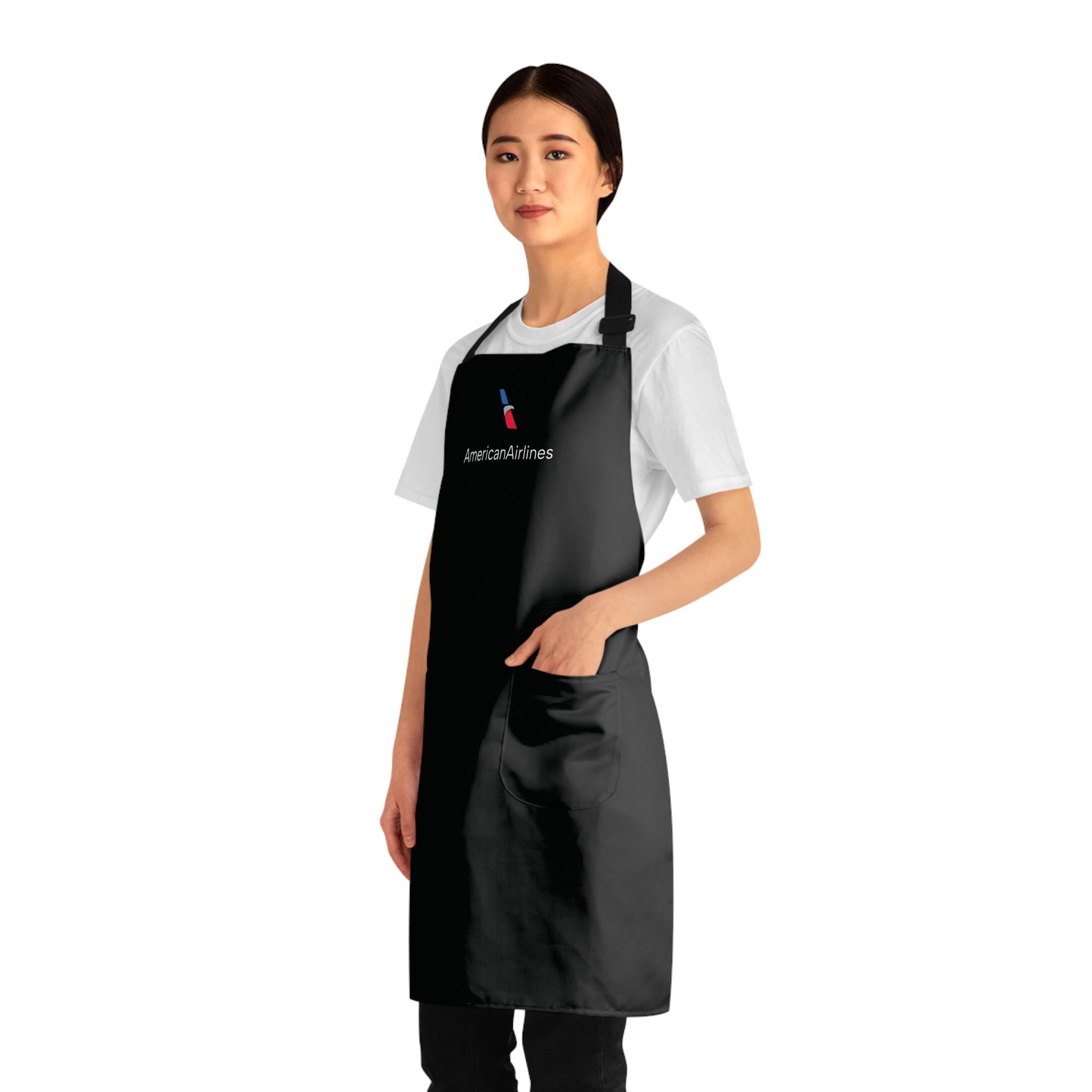 Logo Apron | Airline Kitchen Apron for Flight Attendants & Travel Lovers | Unique Aviation Cooking Gift