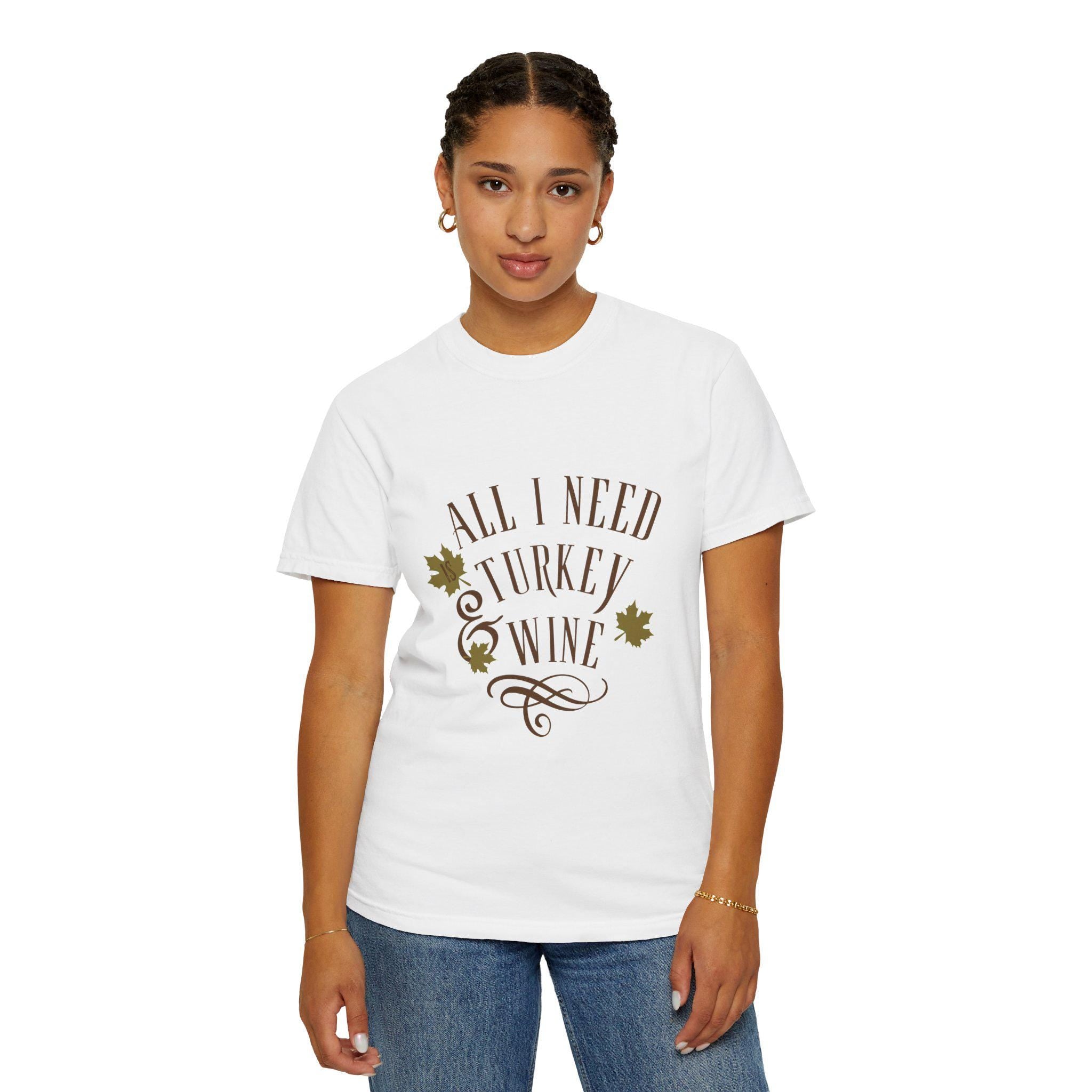 Turkey and Wine Shirt: Women's Floral Garden Tee