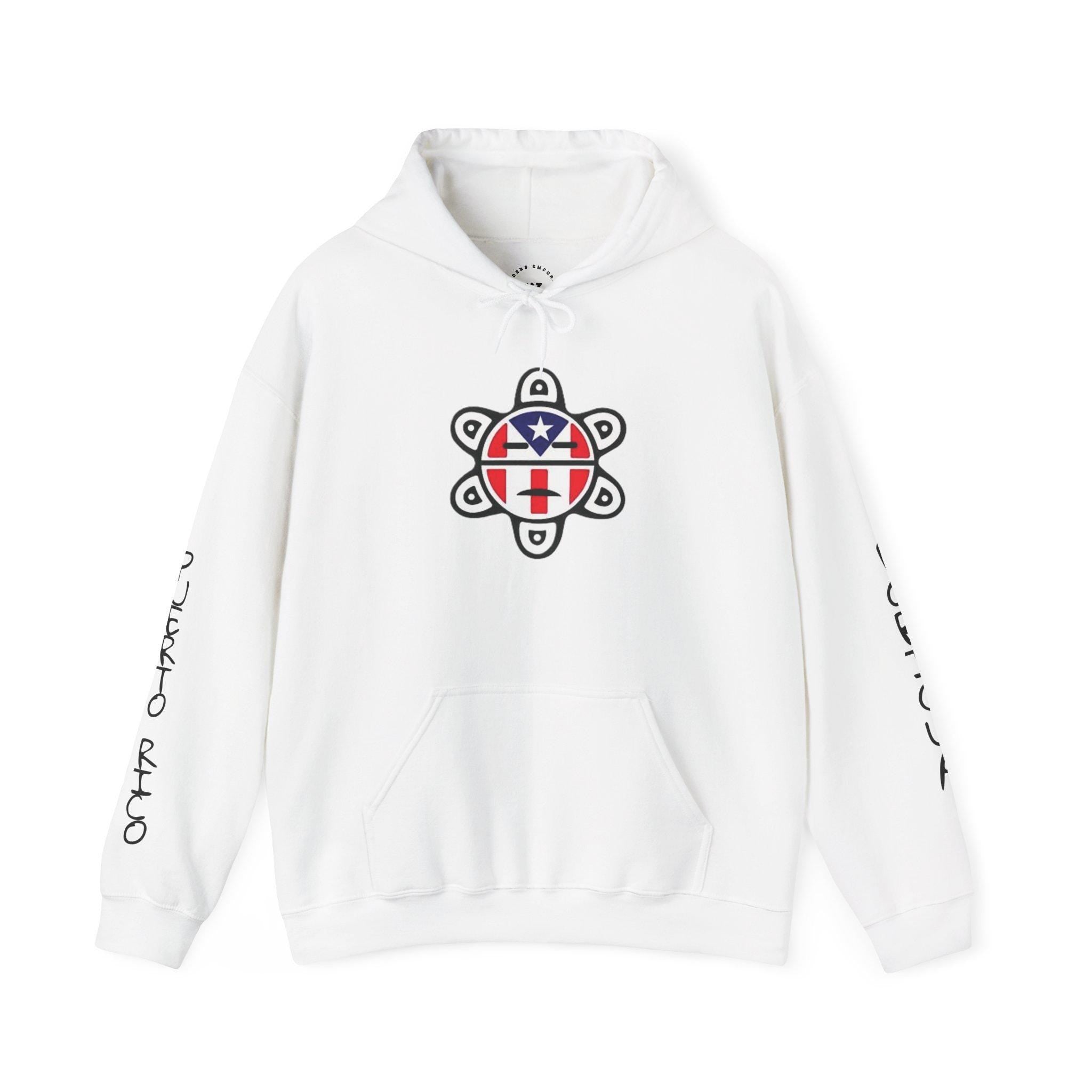 Boricua Taino Hoodie - Unisex Heavy Blend Hooded Sweatshirt, Puerto Rican Sweatshirt, Caribbean Culture Pullover, Indigenous Heritage