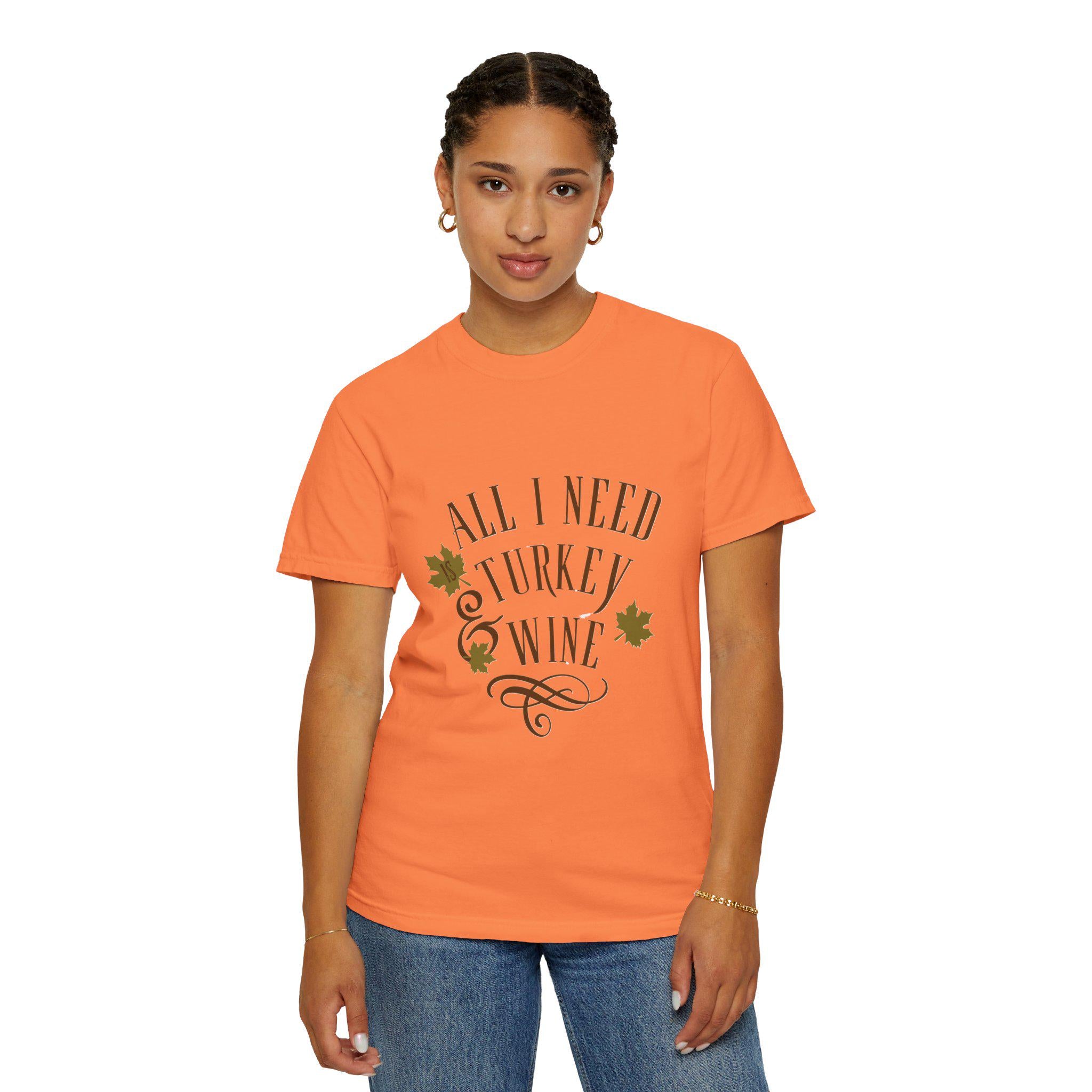Turkey and Wine Shirt: Women's Floral Garden Tee