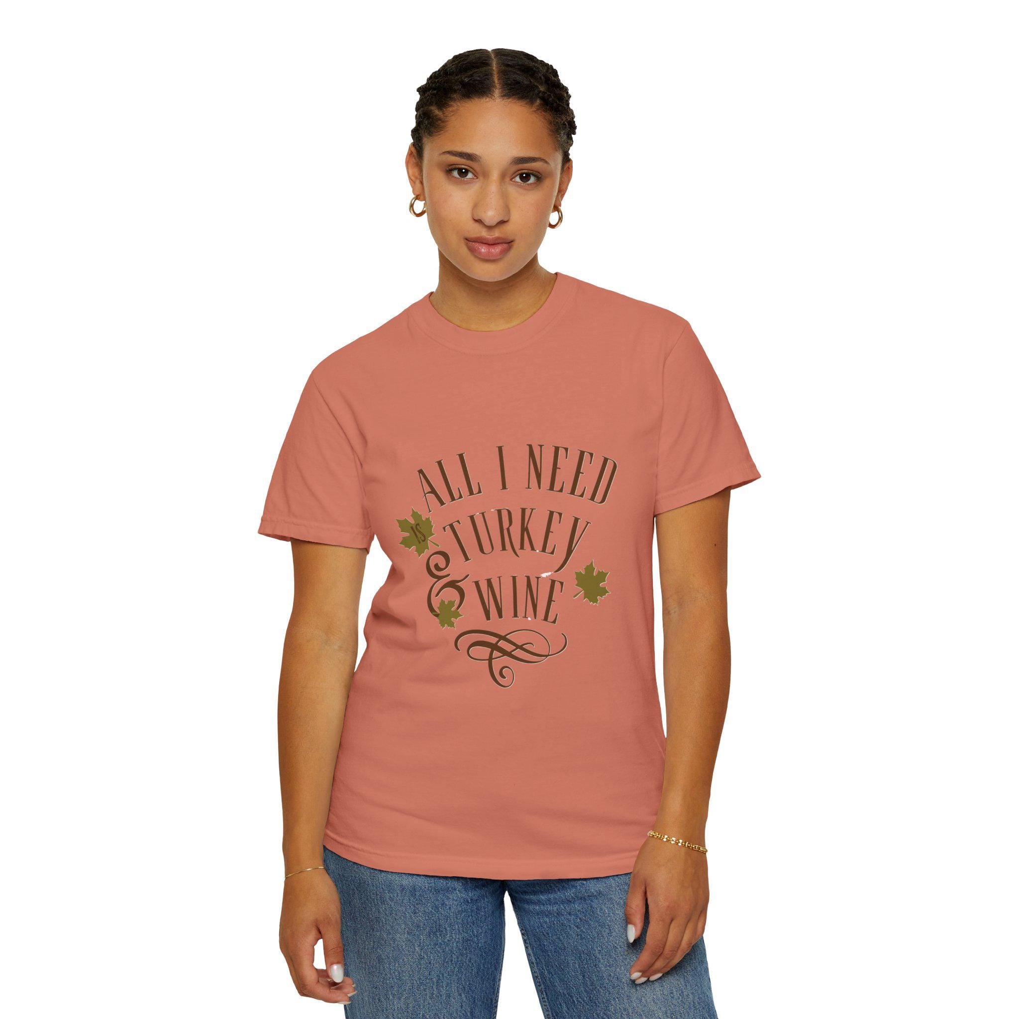 Turkey and Wine Shirt: Women's Floral Garden Tee