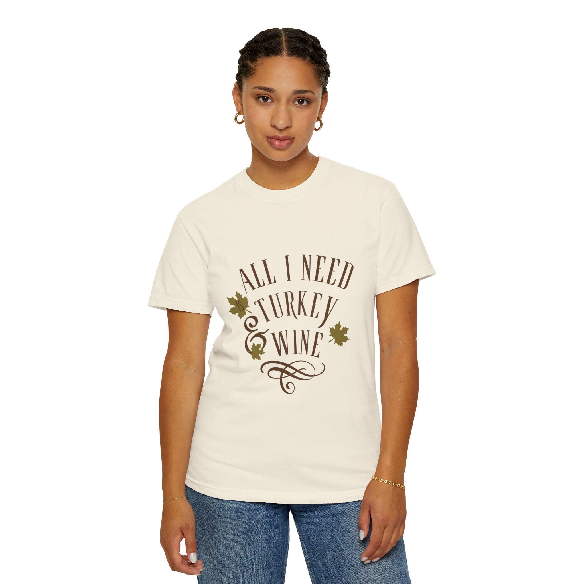 Turkey and Wine Shirt: Women's Floral Garden Tee