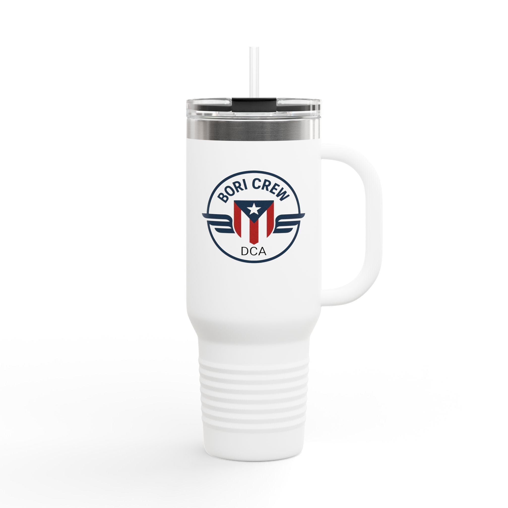Bori Crew 40oz Insulated Travel Mug | Personalized Stainless Steel Coffee Tumbler Gift