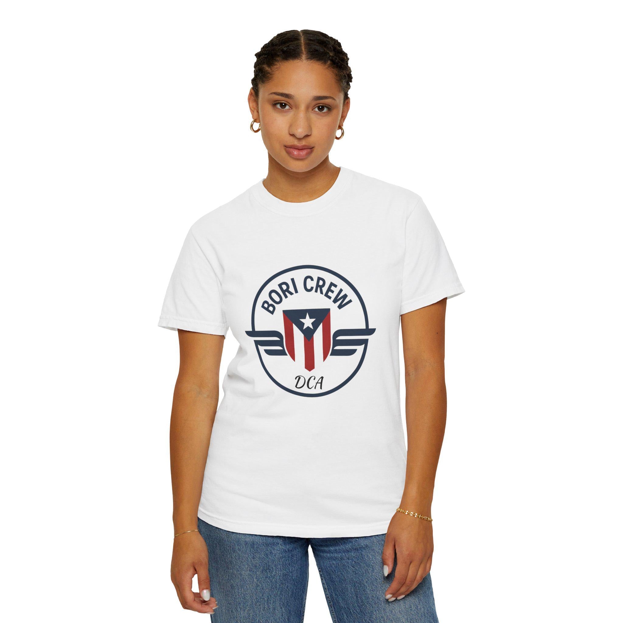 Personalized Puerto Rican Pride T-Shirt: Garment-Dyed US Cotton Tee