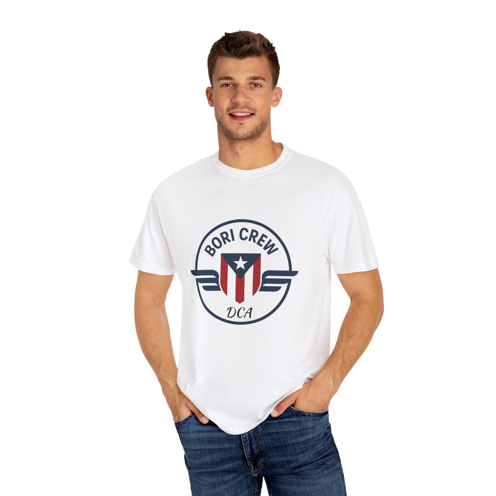 Personalized Puerto Rican Pride T-Shirt: Garment-Dyed US Cotton Tee