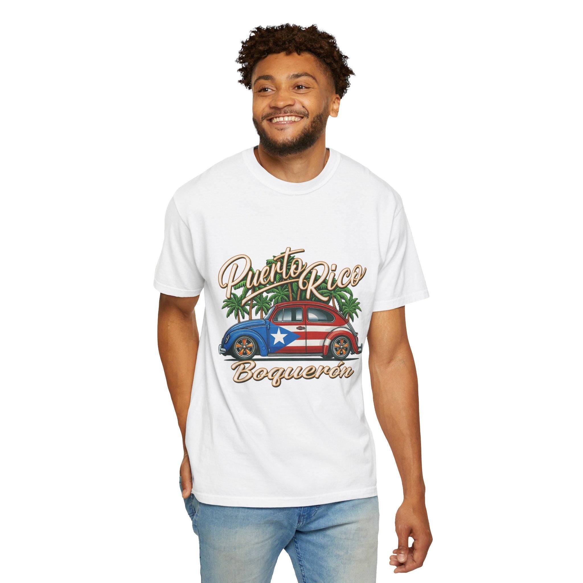 Puerto Rico Vibes T-Shirt: Garment-Dyed Tropical Beach Style