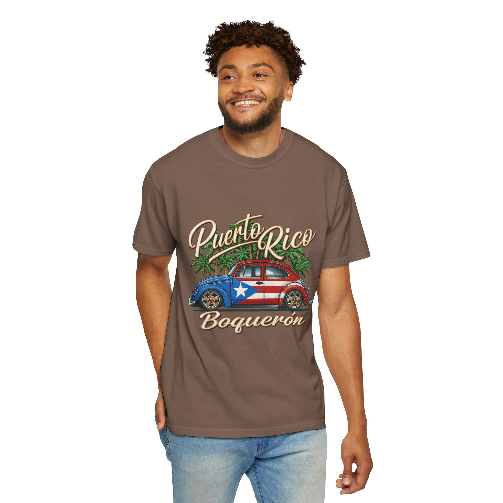 Puerto Rico Vibes T-Shirt: Garment-Dyed Tropical Beach Style