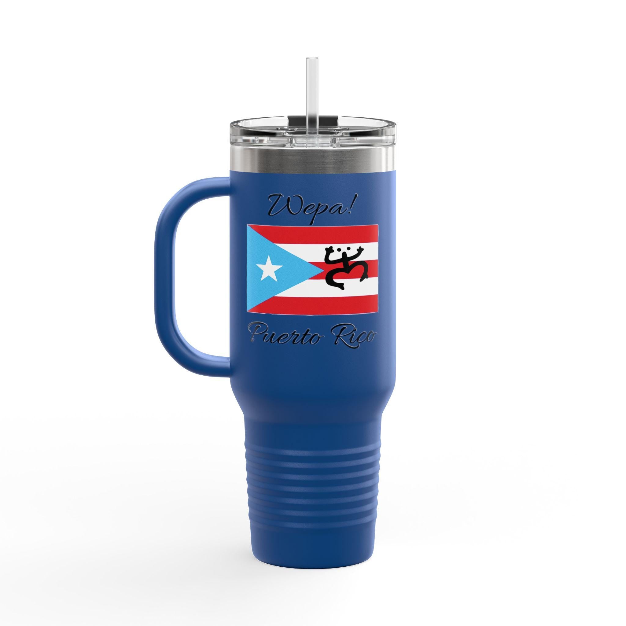 Bori Crew 40oz Insulated Travel Mug | Personalized Stainless Steel Coffee Tumbler Gift