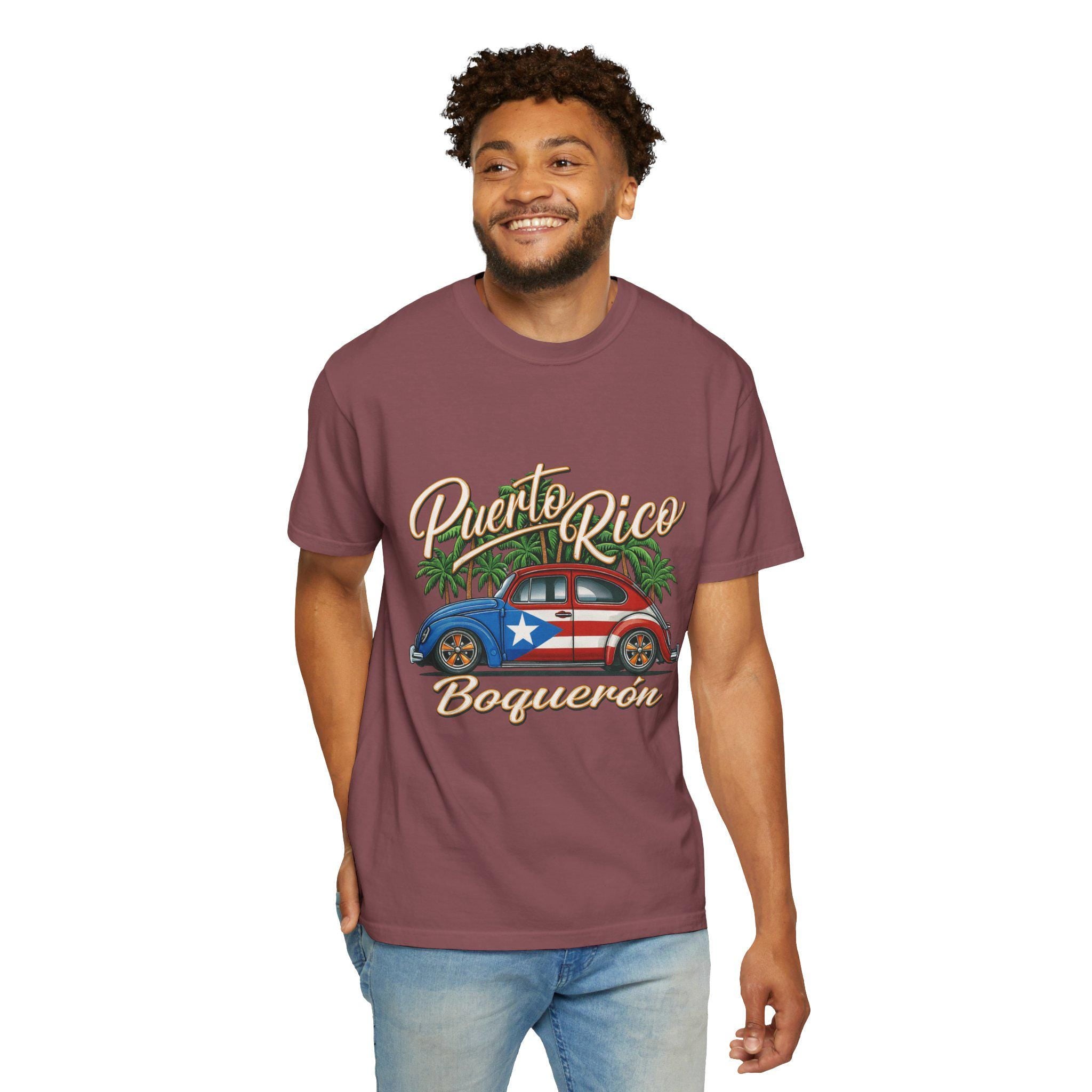 Puerto Rico Vibes T-Shirt: Garment-Dyed Tropical Beach Style