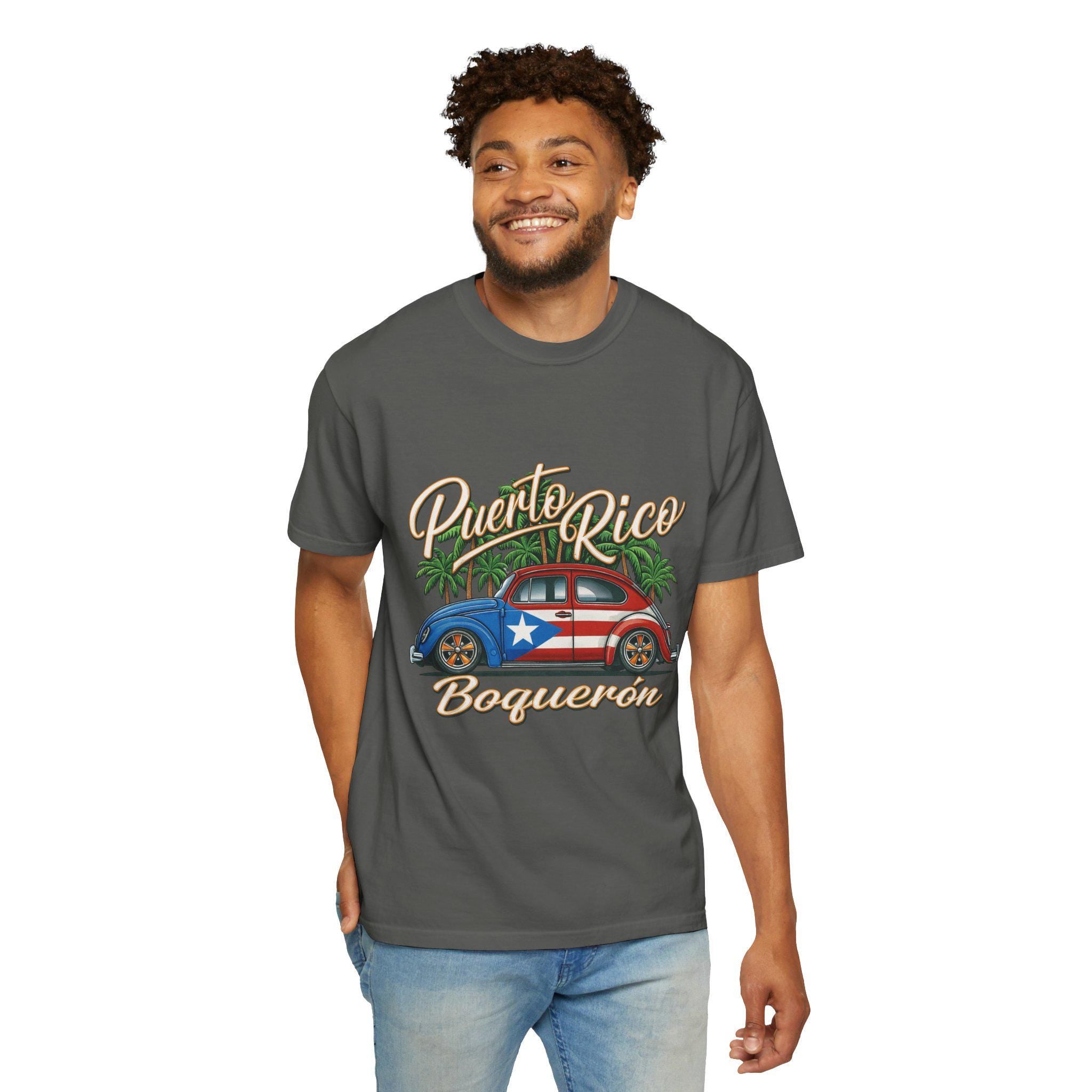 Puerto Rico Vibes T-Shirt: Garment-Dyed Tropical Beach Style