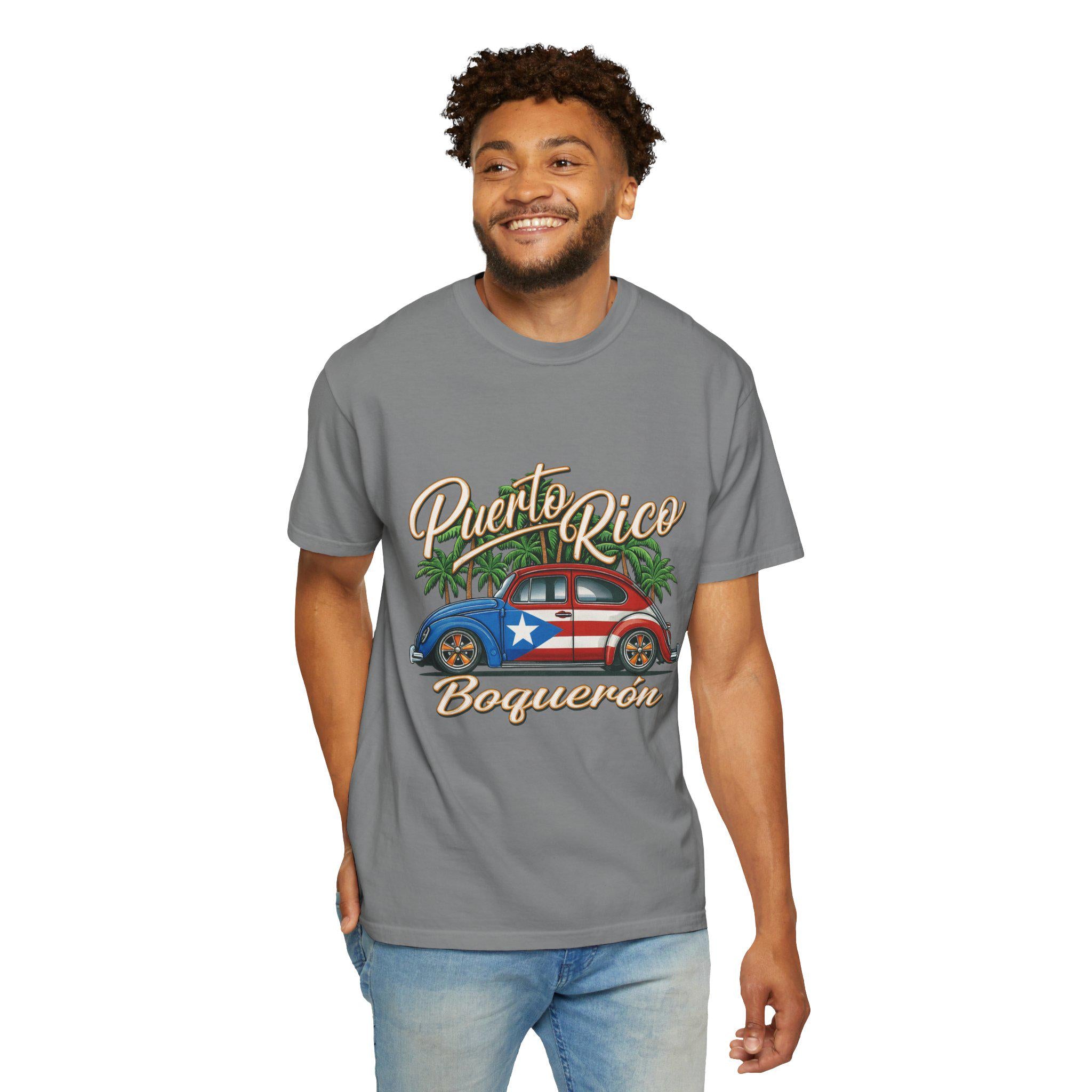 Puerto Rico Vibes T-Shirt: Garment-Dyed Tropical Beach Style