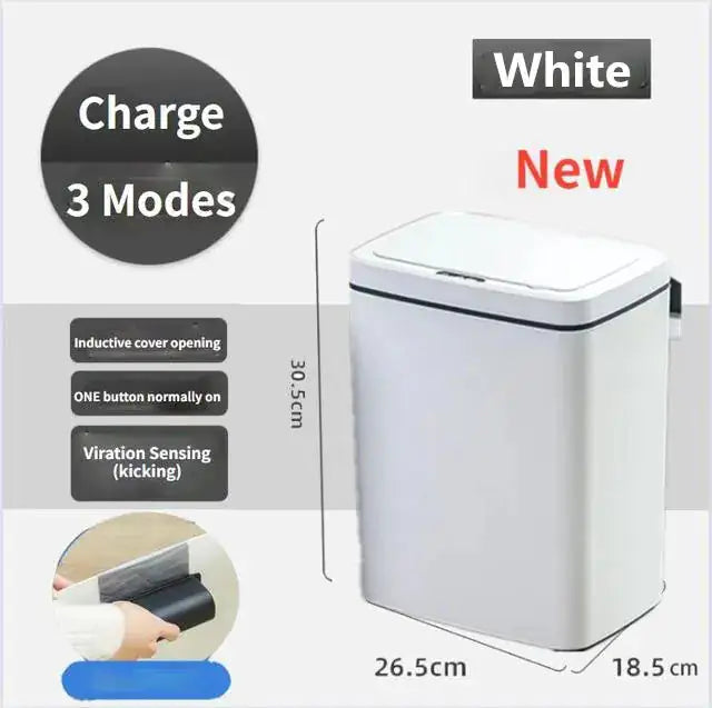 Trash Can with Intelligent Sensor Wonders Emporium Shop