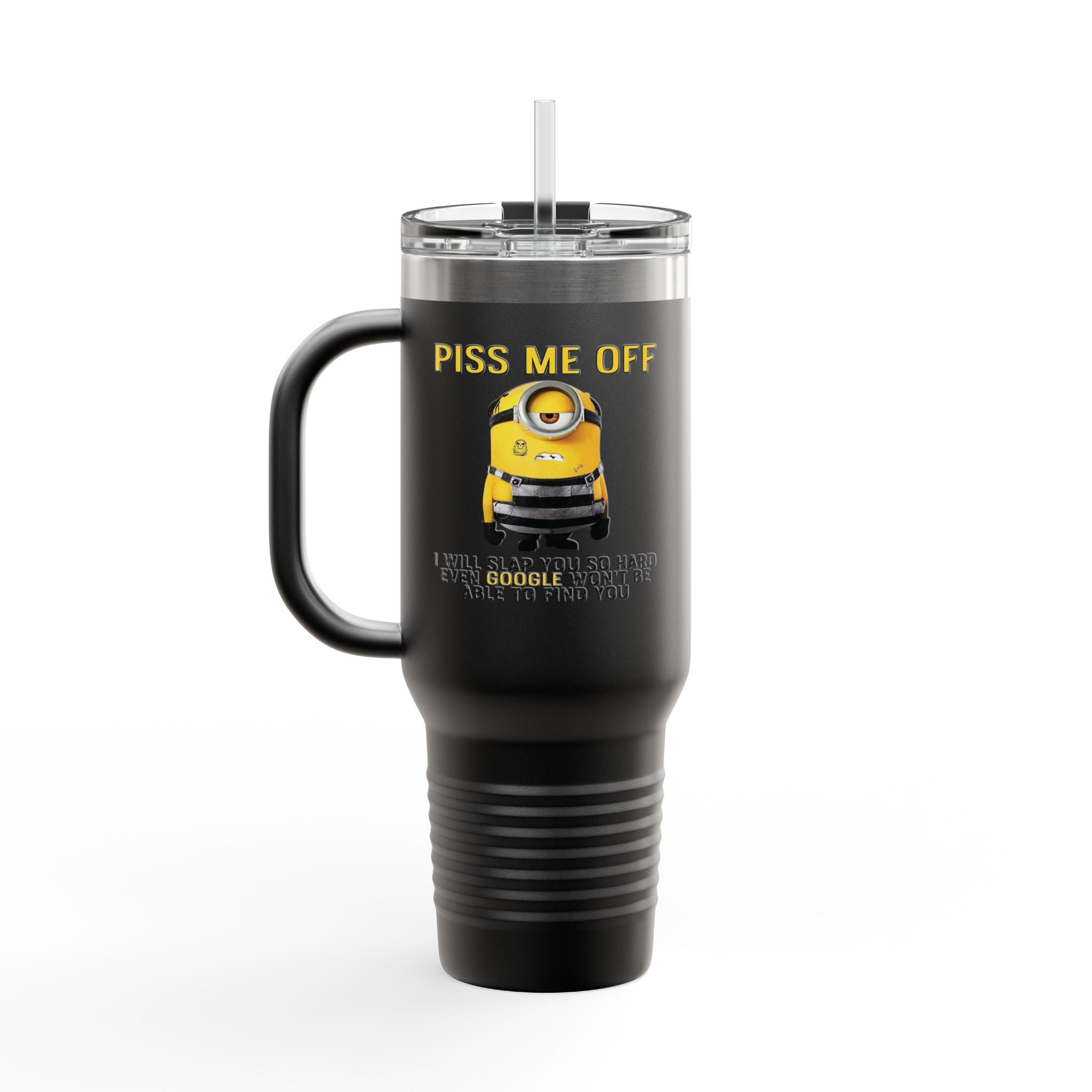 Funny Insulated Travel Mug, 40oz - Piss Me Off Minion Design - Perfect for Coffee Lovers, Gag Gift, Road Trips, Office Humor, Birthday [...]