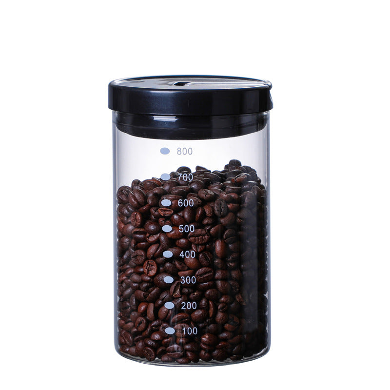 Glass Storage Coffee Tea Airtight Jar