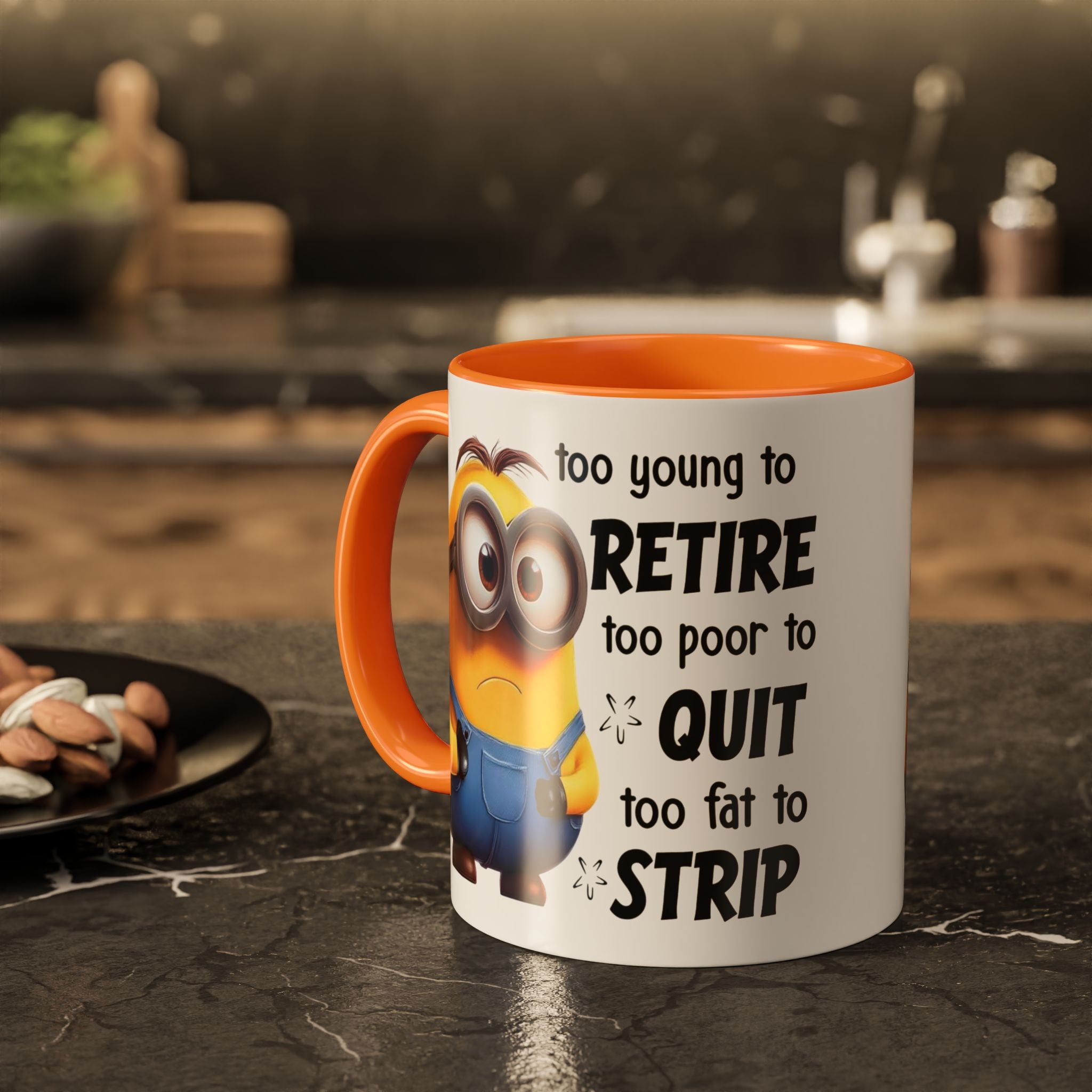 Coffee Mug, Funny Minion Quote, Retirement Gift, Office Humor, Coworker Gift, Ceramic Tea Cup