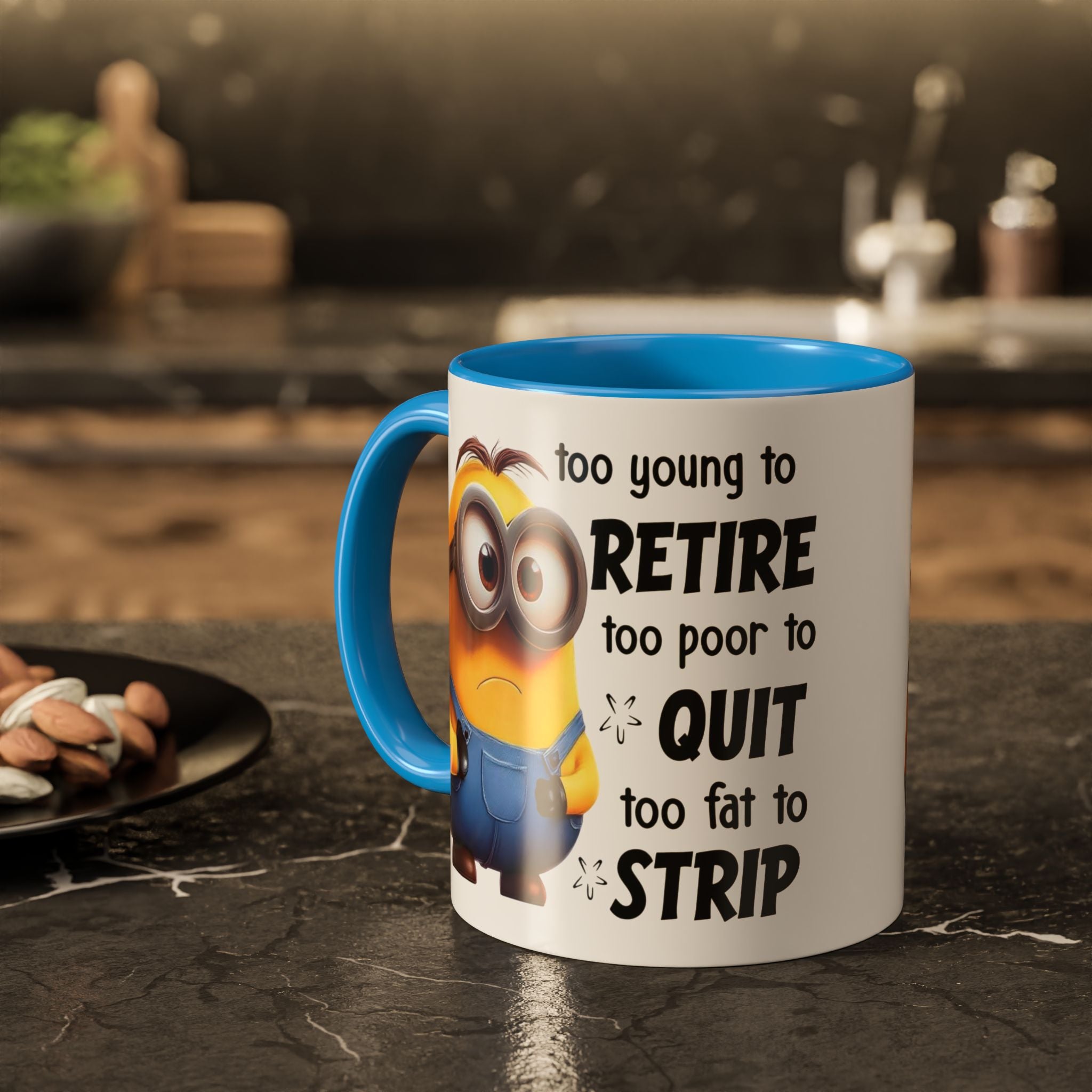 Coffee Mug, Funny Minion Quote, Retirement Gift, Office Humor, Coworker Gift, Ceramic Tea Cup